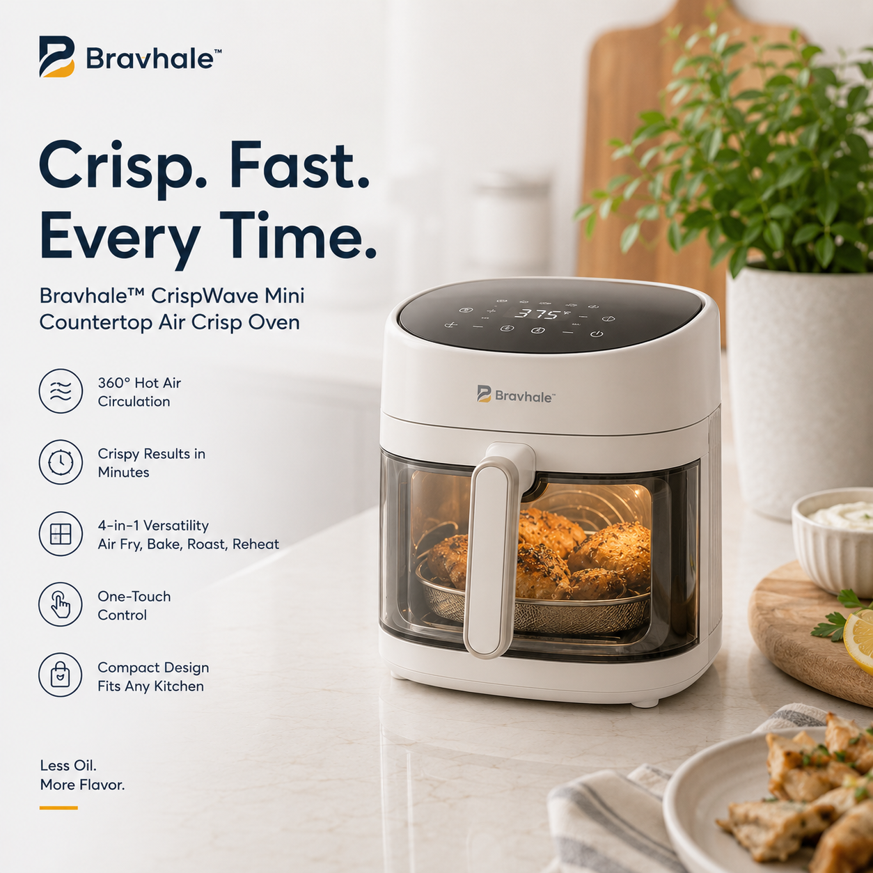 Bravhale™ AeroCrisp Flex Smart Air Oven