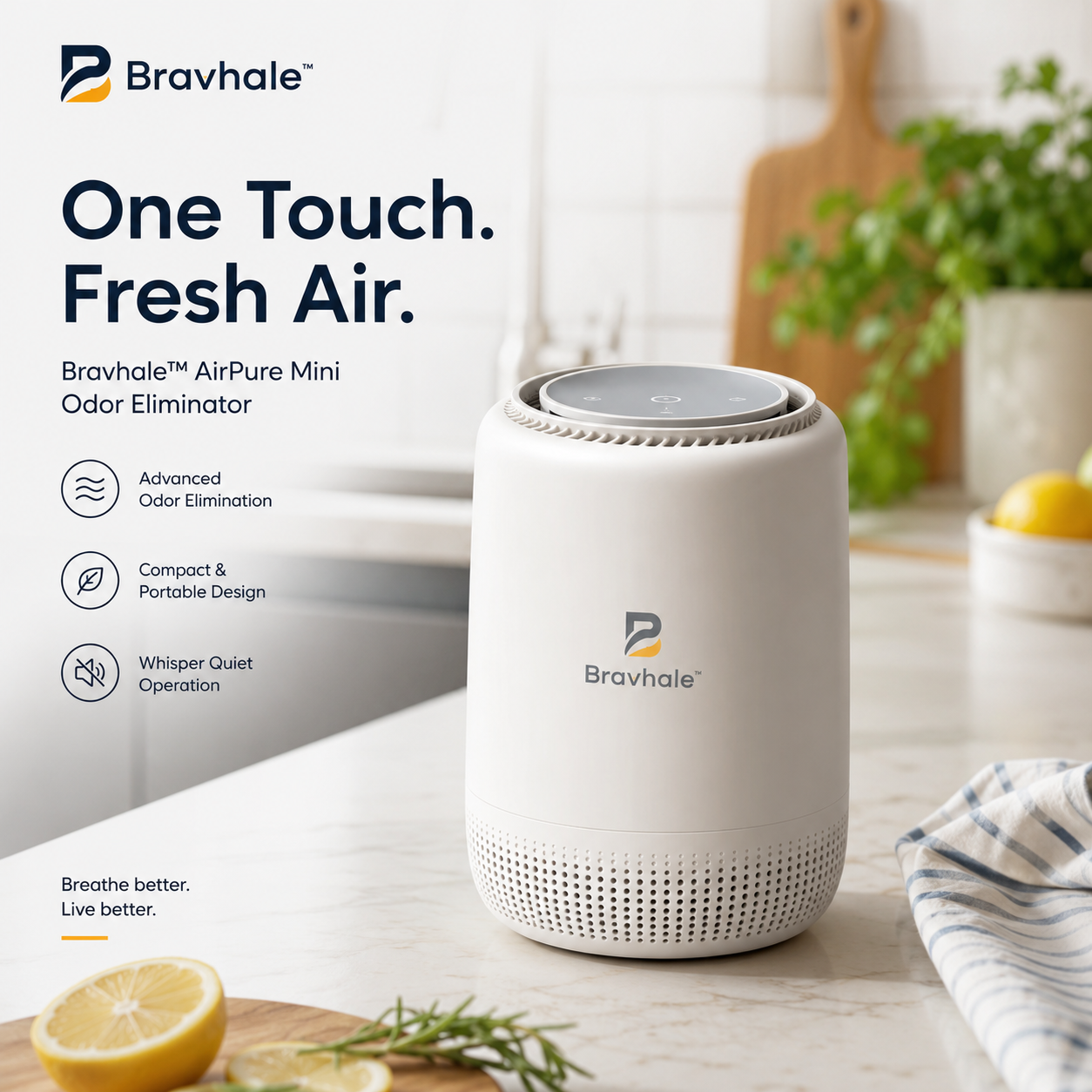 Bravhale™ PureMist Aura Mini Air Revitalizer